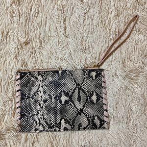 H&M snakeskin wristlet